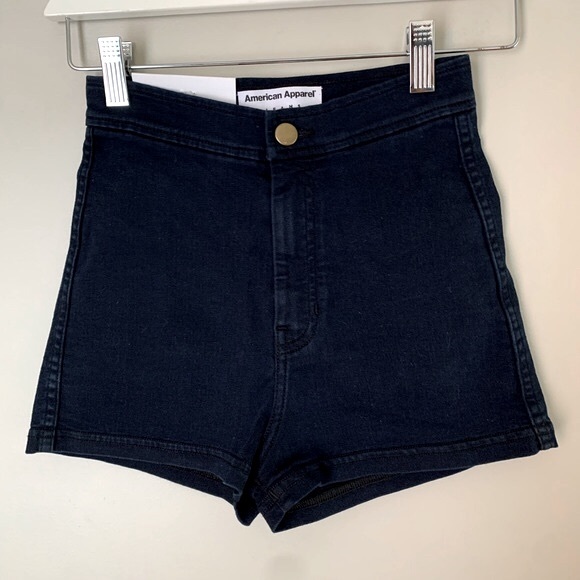 American Apparel size XS dark wash Easy Jean short - Picture 3 of 9
